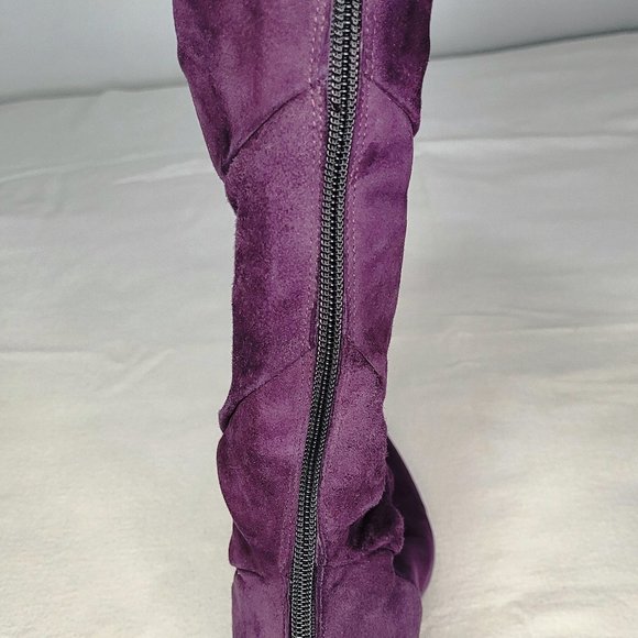 Miss Sixty purple suede boots - Picture 4 of 8
